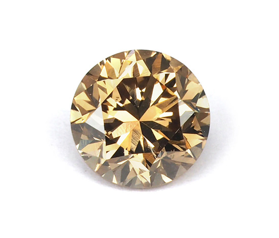 グラウディングの石の3位ブラウンダイヤモンド